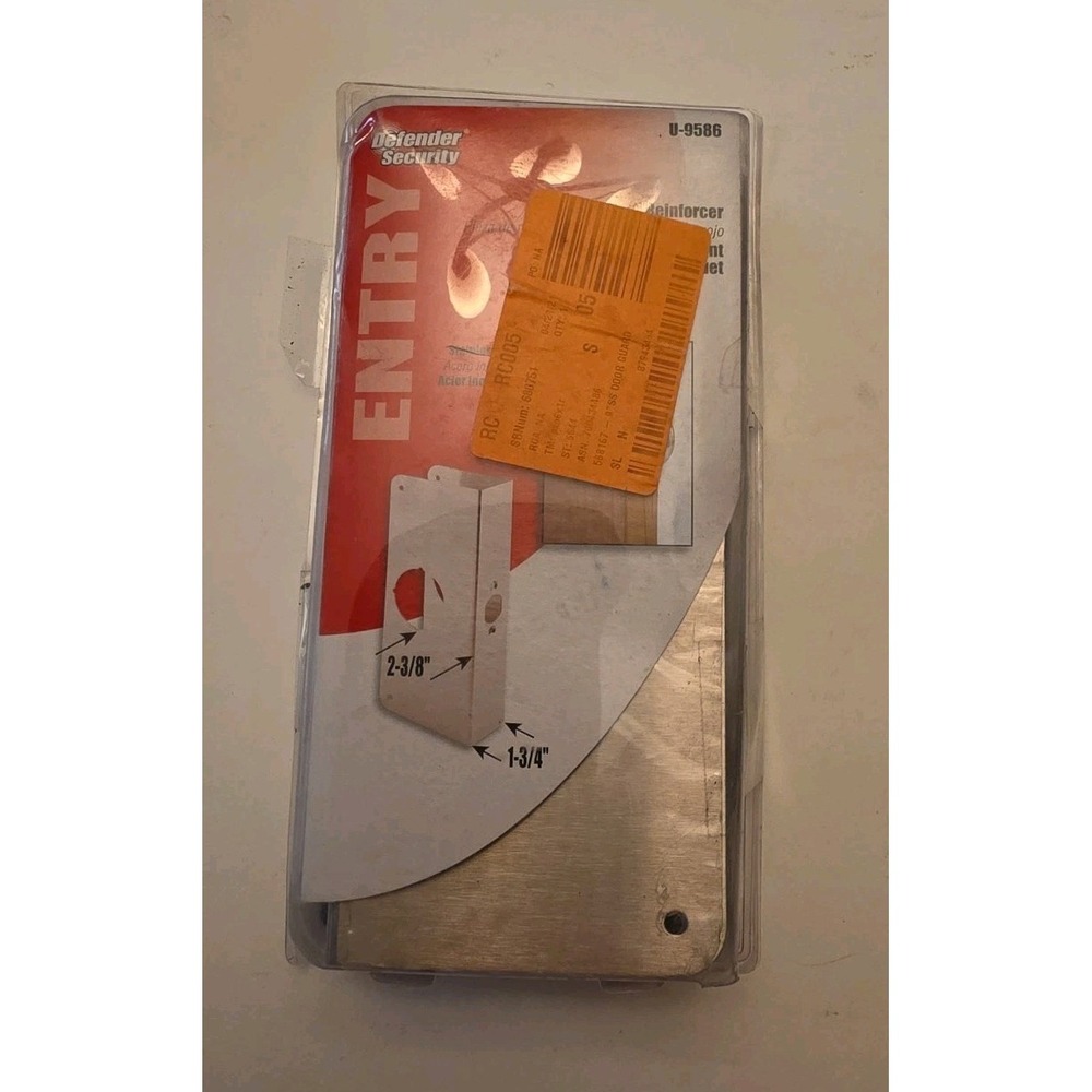 Defender Security Lock And Door Reinforce Entry Stainless Steel U-9586. Open Box